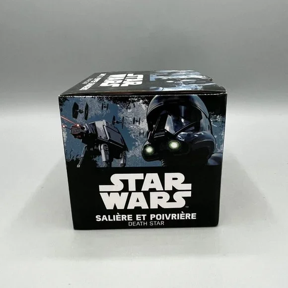 Disney Star Wars Ceramic Death Star Magnetic Salt & Pepper Shakers Lucasfilm - Picture 4 of 9